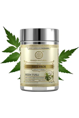 Khadi Natural Neem-Tulsi Face Pack To Reduce Wrinkles & Fine Lines - 50g
