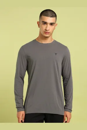 TECHNOSPORT Men Solid UPF50 Slim Fit Sports T-shirt