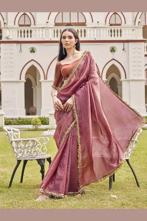 Tikhi Imli Sequinned Organza Saree