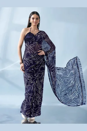Tikhi Imli Poly Georgette Ready To Wear Pocket Saree