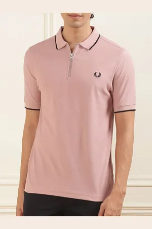 Fred Perry Men Polo Collar Applique T-shirt