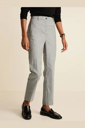 Next Women Textured Slim Fit Semi Formal Trousers