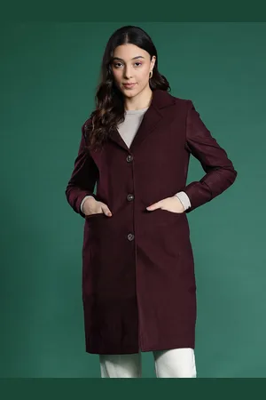 DressBerry Notched Lapel Longline Overcoat