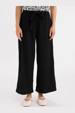 DeFacto Women Flared Mid-Rise Trousers
