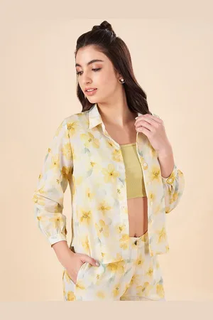 Pantaloons Floral Printed Shirt Style Top