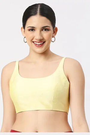 neckbook Women Sleeveless Readymade Saree Blouse