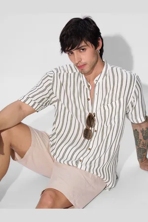The Souled Store Men Opaque Striped Casual Shirt