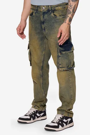 The Souled Store Men Straight Fit Heavy Fade Stretchable Jeans
