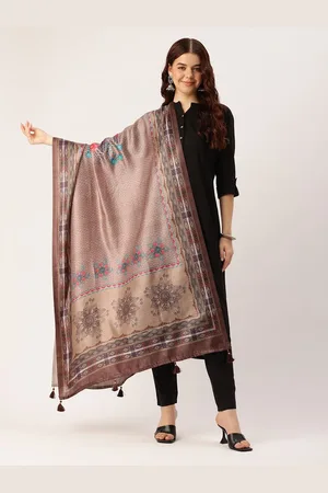 Ishin Ethnic Motifs Printed Cotton Dupatta