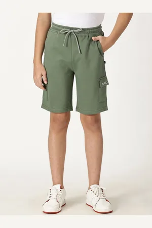 Nautica Boys Regular Fit Mid-Rise Cotton Cargo Shorts