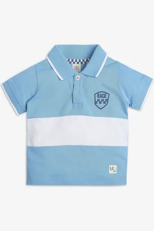 Ed-a-Mamma Boys Colourblocked Polo Collar T-shirt