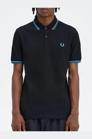 Fred Perry Men Polo Collar Applique T-shirt
