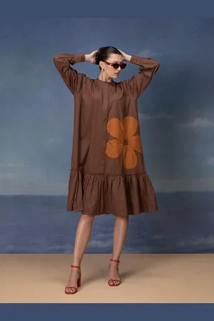Banno Women Pure Cotton A-Line Dress
