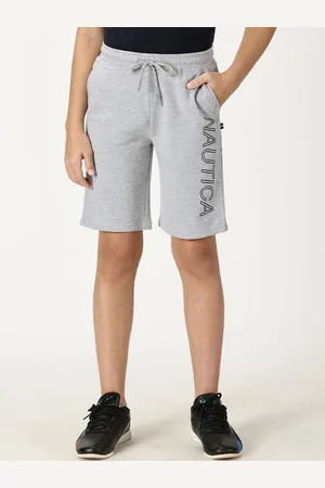 Nautica Boys Printed Cotton Mid-Rise Sports Shorts