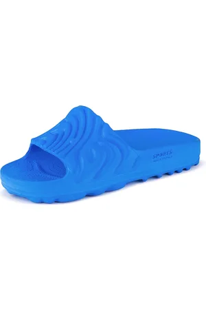 Bersache Men Textured Open Toe Slip On Sliders