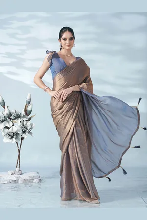 Tikhi Imli Two Tone Satin Saree