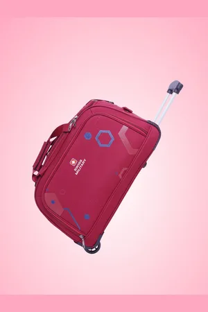 Swiss Military Printed Hard-Sided Medium Duffel Trolley Bag-51 to 100 L