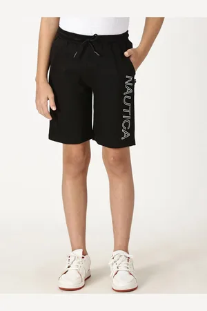 Nautica Boys Printed Regular Fit Mid-Rise Cotton Shorts