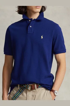 Ralph Lauren Men Solid Polo Collar Cotton T-Shirt