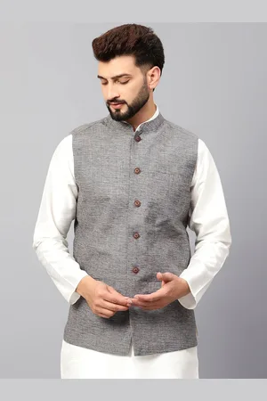 Latest Chikan Garments Self Design Nehru Jackets