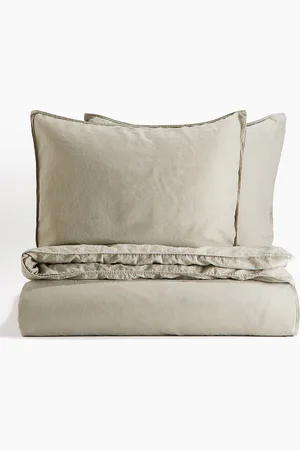 H&M Green Double King Duvet Cover