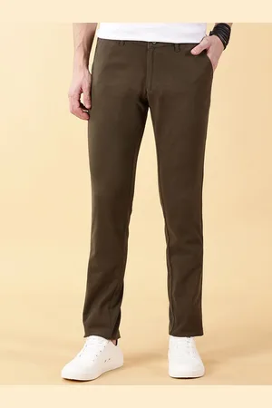 VALEN CLUB Men Mid-Rise Comfort Slim Fit Chinos Trousers