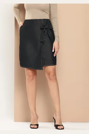 Chemistry Chambray Wrap Skirt