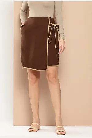 Chemistry Tie-Up Detail Wrap Skirt