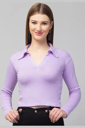 Dream Beauty Fashion Women Solid Shirt Collar Polyester Top