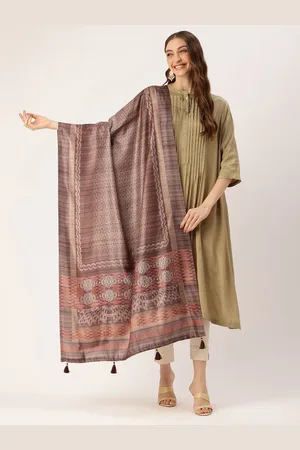 Ishin Ethnic Motifs Woven Design Cotton Dupatta