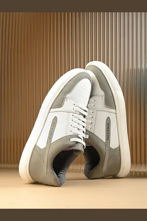 Mast & Harbour Men Grey Colourblocked Lace-Ups Sneakers