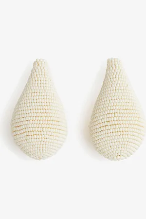 H&M Glass-Bead Statement Dome Earrings