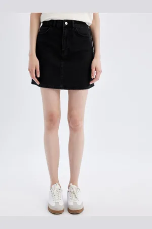 DeFacto Women Pure Cotton Above Knee Straight Skirts