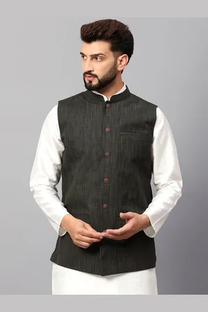 Latest Chikan Garments Self Design Nehru Jackets