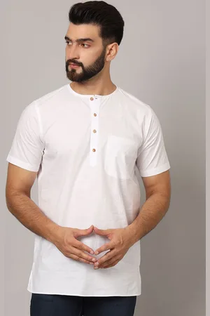 Latest Chikan Garments Henley Neck Straight Kurta