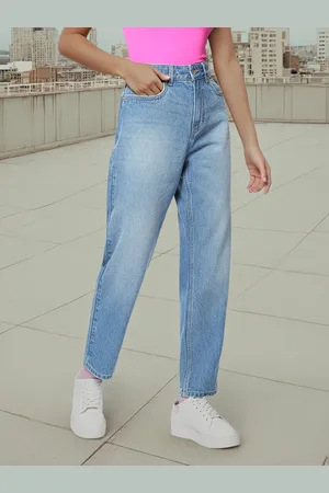 Flying Machine Women Straight Fit Mid-Rise Light Fade Cotton Jeans