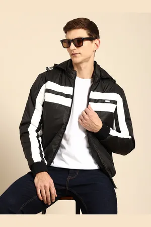 Being Human Striped Hooded Padded Jacket