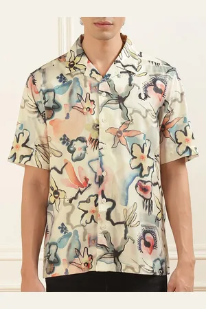 Fred Perry Men Opaque Printed Casual Shirt