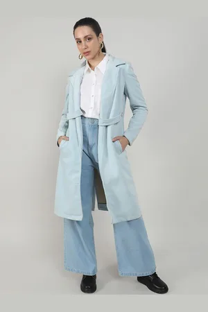 Campus Women Belted Long Coat