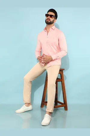 Crimsoune Club Men Classic Slim Fit Opaque Casual Shirt