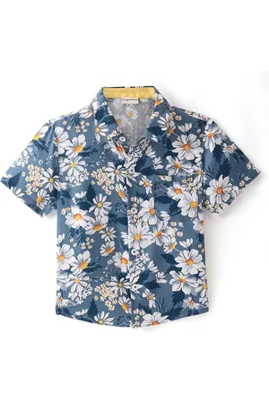 CrayonFlakes Boys Floral Printed Casual Shirt