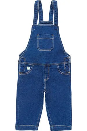 Juscubs Infants Girls Denim Ankle Length Button Dungarees