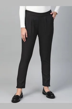 Kalini Women Slim Fit Mid-Rise Chinos Trousers