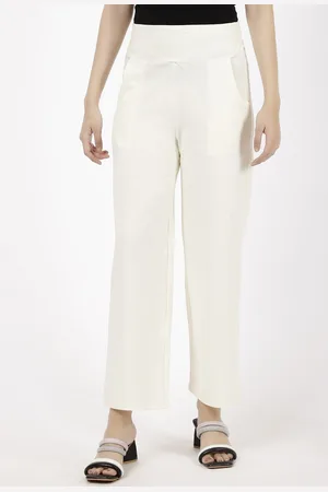 Spiffy Women Smart Loose Fit High-Rise Trouser