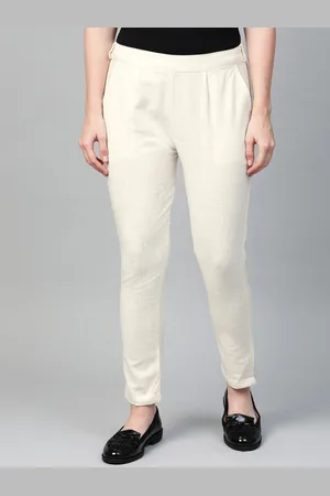 Kalini Women Regular Fit Mid-Rise Flat-Front Trousers