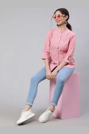 Jaipur Women Opaque Cotton Party Shirt
