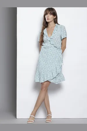 NA-KD Ditsy Floral Print Ruffled Dress