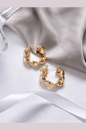 BeWitched Gold-Plated Circular Hoop Earrings
