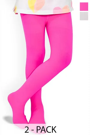 BAESD Girls Pack Of 2 Opaque Stockings