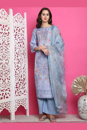 Stylee Lifestyle Ethnic Motifs Digital Printed Satin Unstitched Dress Material
